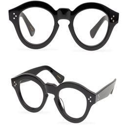 Men Optical Glasses Frame Brand Thick Spectacle Frames Vintage Fashion Round Eyewear for Women The Mask Handmade Myopia Eyeglasses272P