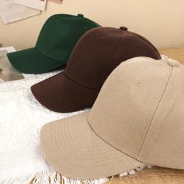 Wide Brim Hats Unisex Black Hat Plain Curved Sun Visor Adjustable Baseball Cap Fashion Leisure Men Women Snapbcak Caps Dad Hip Hop