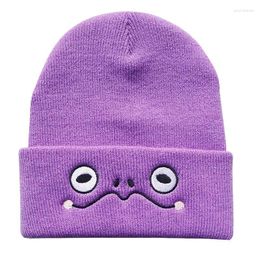 Berets Hat Beanie Y2K Men Women'Hats Cute Embroidery Cold Cap Male Winter Ski Warm Bonnet Outdoor Casual Pullover Knitted Caps For