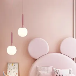 Wall Lamp Nordic Glass Pink Bulb Sconce For Bedside Aisle Hallway Living Room Backdrop Bedroom Decoration Lustre