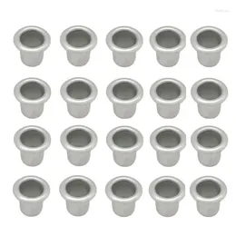 Candle Holders 20Pcs 9.8mm Cups Home Decorative Aluminium Candlestick Holder Prevents Wax Dripping For DIY Lamp Making Containers