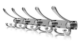 10 Hooks Stainless Steel Coat Rack Wall Door Mounted Hanger Coat Hat Cloth Towel Rack Hook Bathroom Storage Holders Racks 2103102481213