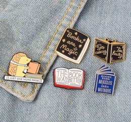 Books Are Magic The Book Was Better Just One More Page Enamel Pin Cartoon Series Badge Literature Lovers Gift Pins, Brooches3137402