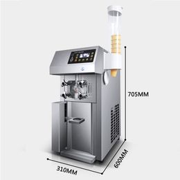 Soft Ice Cream Machine Automatic Ice Cream Makers Machine Sweet Cone Freezing Equipment Vending Machine 1250W