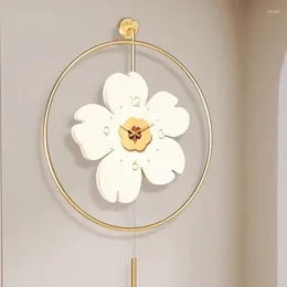 Wall Clocks Modern Bathroom Watch Bedrooms Simple Restaurant Flower Design Korean Clock Luxury Horloge Ornaments Home Decor