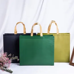 Storage Bags High Capacity Non-Woven Shoulder Foldable Shopping Bag Reusable Grocery Clothing Store Unisex 6 Styles