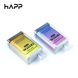 Original 6000 Puffs Vape Crystal Disposable 2% Mesh Coil E Cigarette 10 Different Flavoured Crystal Design Vape Pen Style 12ml 6k Puff Electronic Cigarette