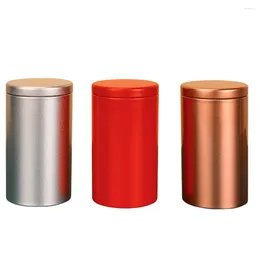 Storage Bottles 1pcs Portable Alloy Round Sealed Aluminium Stash Metal Can Tea Jar Spice Organiser Box Kitchen Gadgets