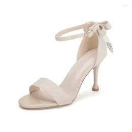Dress Shoes 2023 Summer Brand Women Ankle Strap Sandal Thin High Heel Ladies Pumps Outdor Gladiator Sandals