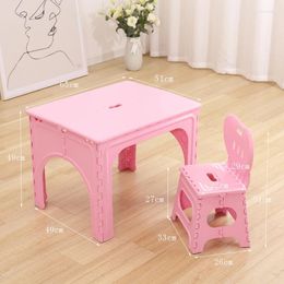 Christmas Decorations CX Children's Folding Table And Chair Set Outdoor Picnic Plastic Portable