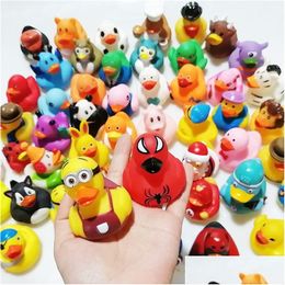 Bath Toys Random Mini Colorf Rubber Float Squeaky Sound Duck Toy Baby Water Pool Funny For Girls Boys Gifts Lj201019 Drop Delivery K Dh6Kg