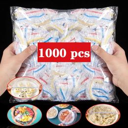 Other Home Storage Organization 5001000pcs Colorful Saran Wrap Disposable Food Cover Grade Fruit Freshkeeping Plastic Bag Kitchen Accessories 231212