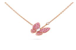 fourleaf clover pendant necklace female steel lucky grass clavicle saturn diamond necklaces gold for women mens tennis chain rose 9339595