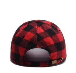 dancer cotton black and red plaid top hat men039s Korean hat baseball cap summer1381349
