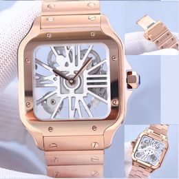 High quality men's watch 39mm Geneva original steel strip 904L watch mechanical watch pink stainless steel case fashionable men's watch dhgates watch Montre De Luxe