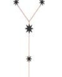 arrived sparking star charm Y shape long lariat link chain necklaces for sexy women gold color fashion wedding jewelry gifts 201216469102