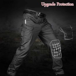 Men's Pants City Military Tactical Pants Men SWAT Combat Army Trousers Many Pockets Waterproof Wear Resistant Casual Cargo Pants Men ClothesL231212