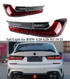 Car Turn Signal Tail Light for BMW G20 G28 M3 LED Taillight 2019-2021 Rear Running Brake Reverse Lamp Automotive Accessories