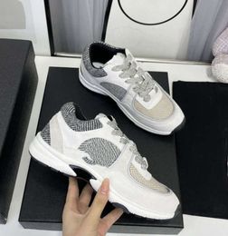 Sandals Luxury Designer Running Shoes Channel Sneakers Women Lace-Up Sports Shoe Casual Trainers Classic Sneaker 620ess