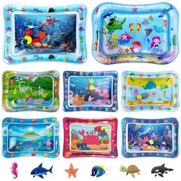 Play Mats Baby Water Play Mat Inflatable Cushion Infant Tummy Time Playmat Toddler For Baby Early Education Fun Activity Kids Play Centre 231212