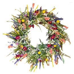 Decorative Flowers Wildflower Garland Simulated Dried Flower 35cm Size Suitable For Living Room And Bedroom Decoration Spring Theme