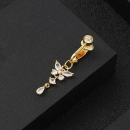 Fashion Design Butterfly belly button rings Diamond Navel Rings Body Piercing bars Jewlery for women girl's bikini Body Jewelrys Dropshipping