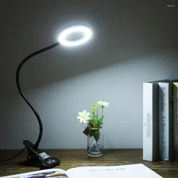 Table Lamps Tomshine USB Clip-on Light With 3 Color Modes 10 Brightness Dimmable 18 LEDs Reading Lights Eye P-rotection Kids Desk Lamp