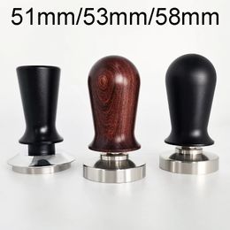 Tampers Tamper 51mm 58mm Espresso Tampers 53mm Coffee Tamper 3Angled Distributor for Portafilter Calibrated Pressure 30lb 231212