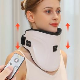 Waist Tummy Shaper Electric Air Pressure Neck Traction Massager Heating Chiropractic Pain Relief Cervical Stretcher Correction Brace Pressotherapy 231211