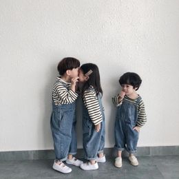 Clothing Sets Baby Clothes Spring Autumn Children's Jeans Korean Version Of Boys And Girls Pants In Small Children Cowboy Suspenders
