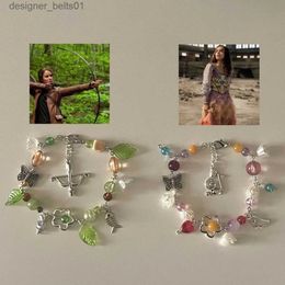 Charm Bracelets Handmade The Hunger Games Inspired Bracelets | Y2K countryside coquette Bracelets | Katniss Lucy GrayL231214