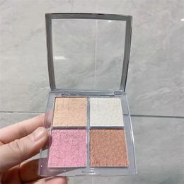 Eye Shadow Brand 4 Colors Natural Matte Makeup Waterproof Palette Shimmer Backstage Glow Face Highlight Blush 231211