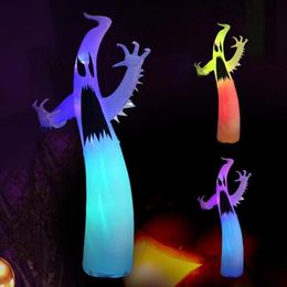 12 FT Halloween Inflatable Ghost Outdoor Decoration with Build in LED Huge Blow up Indoor Yard Garden Lawn Party Scary Decor White2803