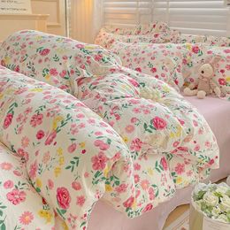 Bedding sets Strawberry Duvet Cover Double Bed edredom casal Breathable Quilt for Home 150x200 Comforter Covers Pillowcase Need Order 231211