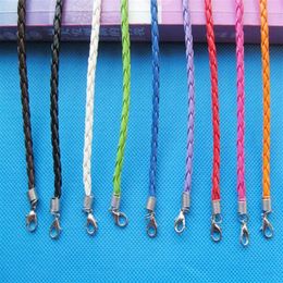 Faux Braid Leather Bracelet Cord 1 8inch Extender Chain 180mmX3mm10 Colours DIY Accessory Jewellery Making215U