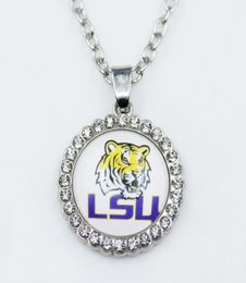 US Football university Team LSU Tigers Dangle Charms DIY Necklace Earrings Bracelet Bangles Buttons Sports Jewellery Accessories2607982