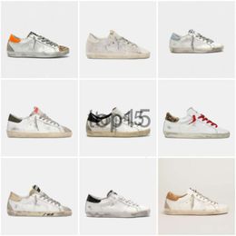 Designer Classic Sneakers New Release Casual Shoes Brand Super Star Golden Sequin White Do-Old Dirty Shoe 000