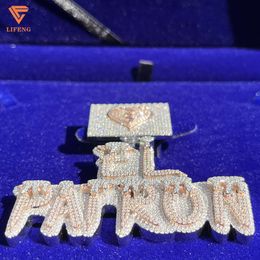 Quality Hiphop Jewellery Iced Out Full Diamond Men Vvs Moissinite Pendant Hip Hop Moissanite S925