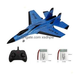 Electricrc Aircraft Rc Drone Fx-620 Su-35 Remote Control Aeroplane 2.4G Fighter Hobby Plane Glider Epp Foam Toys Drop Delivery Dhxpn
