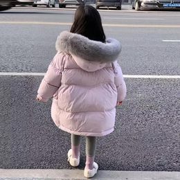 Down Coat Winter Jacket For Girls Girl Waterproof Hooded Faux Fur Children Outerwear Clothing Clothes Kids Parka Snowsuit