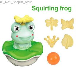 Bath Toys Cute Frogs Water Spray Sprinkler Baby Bathing Toy Kids Bathroom Sprinkling Fun Shower Swimming Water Toys Children Gift Q231212