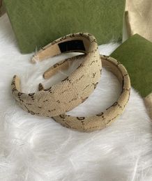 2CM4CM Christmas Hair Hoop G Luxury Headbands For Women Khaki Colour Super Classic Headband Girls Daily Wear HairJewelry4079108