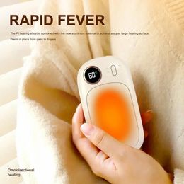 Other Home Garden 5200mAh Winter Mini Hand Warmer Power Bank 2in1 USB Rechargeable Pocket Doublesided Heating Electric Handwarmer 231211