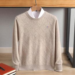 Men's Sweaters Soft Pure Goat Cashmere Clothing Sweater Autumn Winter Warm Jersey Jumper Robe Hombre Pullover O-Neck Knitted