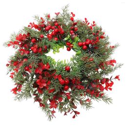 Decorative Flowers Artificial Garland Ornaments Delicate Door Xmas Supply Decorate Party Pendant Plastic Rattan Wreath Man Classic