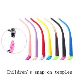 Fashion Sunglasses Frames Children Silica Temples Snap-on Colour Silicone Pair Multi-color Optional Glasses Legs AccessoriesFashion223s