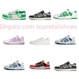 Women Shoes Men Shoes Sneakers Running Shoes Casual Shoes Genuine Leather Sneaker Luxury Fashion Lovers Bones Low Cut Lace