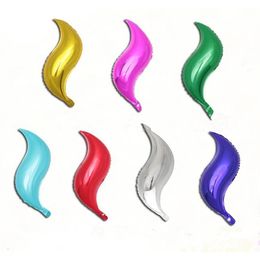 24 inch sshaped foil balloon diy mermaid tail inflatable air balllons kids birthday mermaid party supplies wedding decorations 7 c254z