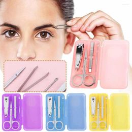 Nail Art Kits 5set Mini Clippers Manicure Beauty Enhancement Tools Portable Travel Stainless Steel Cutter Tool Fingernail Suit