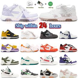 Casual shoes 2024 Outdoors Sponge Mid Top Out of office designer Sneakers OOO Low-top Rubber Sole Loafers Men Womens Offes white black navy blue pink Dhgate Size 36-45